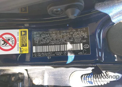 2015 Lexus Es 350 из США, поврежденный, VIN JTHBK1GGXF2179686